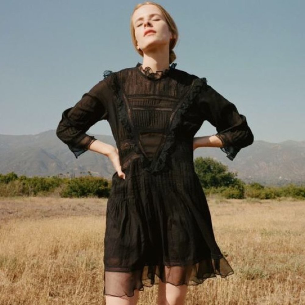 Doen black Paix dress size M